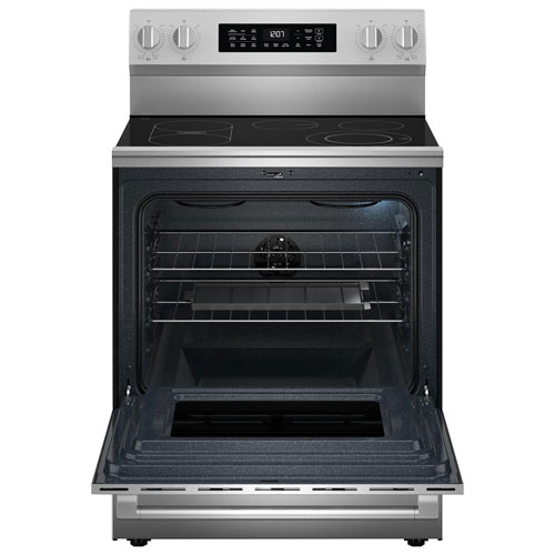 Cuisinière électrique autonome à surface lisse 5,3 pi³ 30 po de Maytag - Acier inoxydable résistant aux traces de doigts