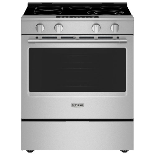 Cuisinière électrique encastrable à surface lisse 5,3 pi³ 30 po de Maytag - Acier inoxydable résistant aux traces de doigts