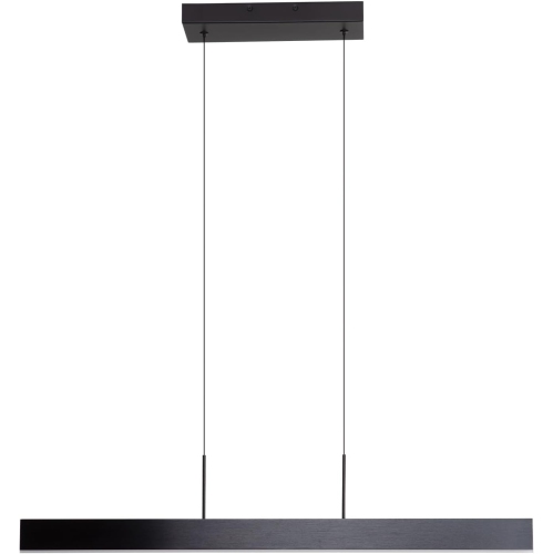 Linear LED – Luminaire suspendu noir, luminaires de salle à manger à intensité réglable 31 W, plafonniers modernes pour îlot de cuisine, lustre
