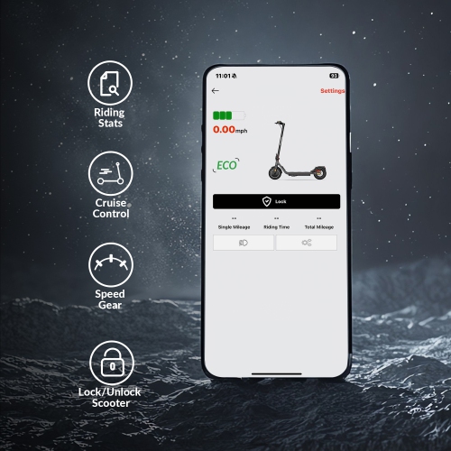 5TH WHEEL B20 Electric Scooter for Adults, 18MPH, 12.4 Miles Range, 8.5" Solid Tires, Turn Signals, Dual Braking, Foldable Commuter E-Scooter with