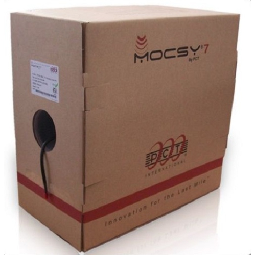 PCT  Rg6 Coaxial Cable 18Awg Catv Or Bm Or Cmg Or Ft4, 1000Ft, Black