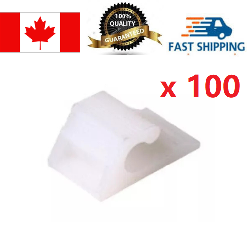 Diamond TVCG-1 Horizontal White Siding Clip,100 pcs