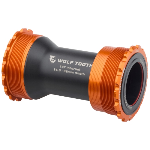 WOLF TOOTH : WOLF TOOTH T47 INTERNAL BOTTOM BRACKET - 30MM : ORANGE : 30MM