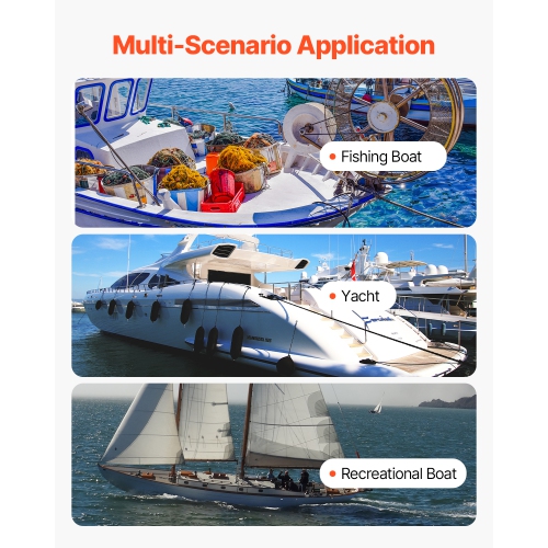 VEVOR 1600 GPH Livewell Pump for Boat, 12V Straight Livewell Aerator Pump with Dual Inlet, ABA Housing & Detachable Motor Cartridge,