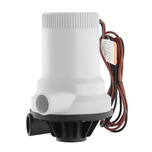 VEVOR 1600 GPH Livewell Pump for Boat, 12V Straight Livewell Aerator Pump with Dual Inlet, ABA Housing & Detachable Motor Cartridge,