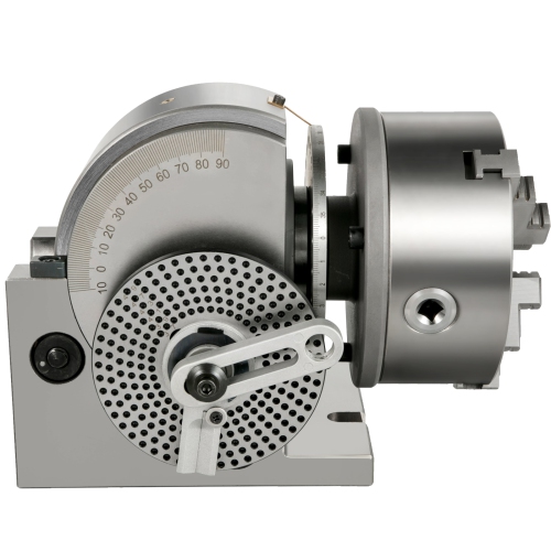 VEVOR BS-1 Dividing Head Dividing Head Set 6" 3-jaw Chuck Semi Universal Milling Set with 6" Chuck+Tailstock+Dividing Plates for Milling Grinding