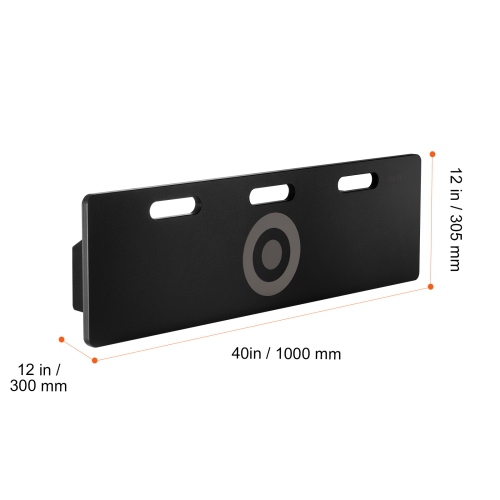 VEVOR 40"X12" Soccer Rebounder Board, Portable Soccer Wall with 2 Angles Rebound, Foldable HDPE Kickback Rebound Board, Soccer Training Equipment for