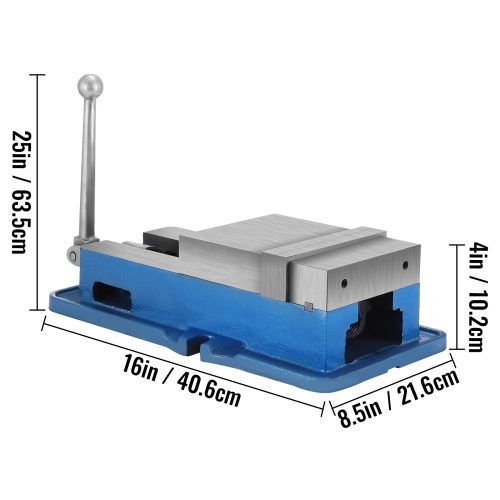 VEVOR 6'' ACCU Lock Vise for Precision, Milling Vice with 6 Inch Jaw for Drill Press, Milling & Drilling Bench Clamp Vice