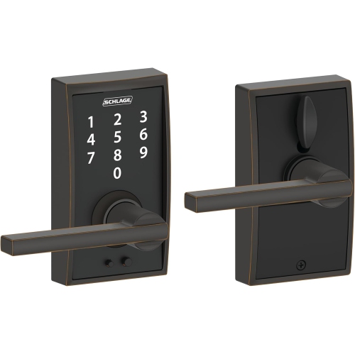 Schlage Touch Century Lock with Latitude Lever FE695 CEN 716 LAT