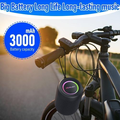 Portable Bluetooth Speaker, Outdoor Waterproof Wireless Mini Speaker Suitable for Car, Home, Travel