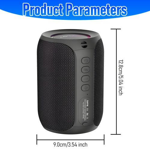 Portable Bluetooth Speaker, Outdoor Waterproof Wireless Mini Speaker Suitable for Car, Home, Travel