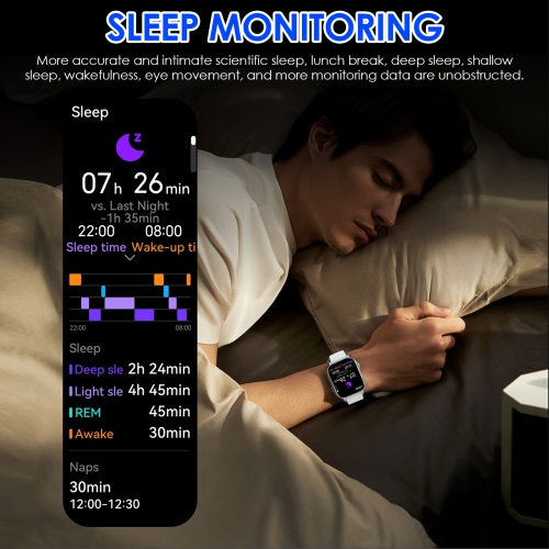 Smart Bluetooth Call Watch, Portable Waterproof Sports Watch with Heart Rate Monitoring Suitable for Running, Traveling