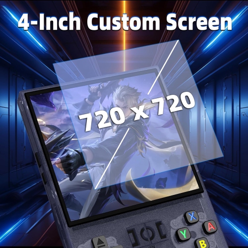 R36 Max Retro Handheld Game Console, 128G Video Game Console, Built-in 30000+ Games, 4000 mAh Rechargeable, Supports 30+ Emulators, Linux System, 4.0