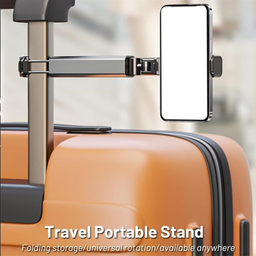 Airplane high-speed rail travel mobile phone holder portable foldable rotating telescopic storage universal flight mobile phone holder 360 degree