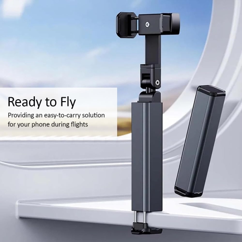 Airplane high-speed rail travel mobile phone holder portable foldable rotating telescopic storage universal flight mobile phone holder 360 degree