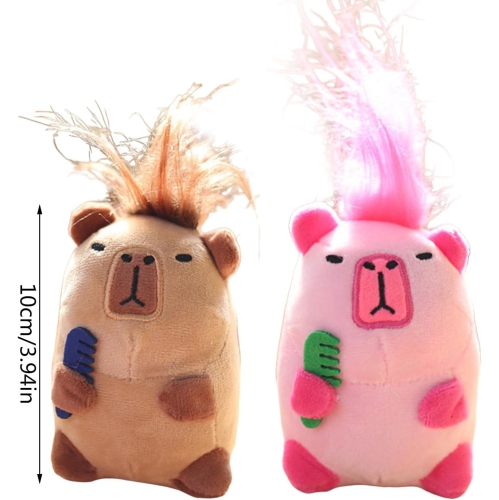 Role Playing Capybara Pendant Backpack Decoration Handbag Accessories Ugly Cute Doll Cute Plush Key Pendant Doll Capybara Backpack Pendant Buckle