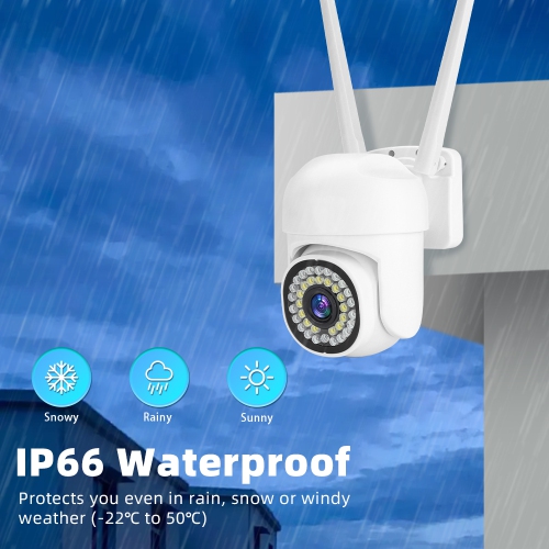 Surveillance camera, smart ball machine wireless WiFi remote mobile phone home monitor 360 HD night vision panoramic outdoor including 64G memory