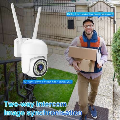 Surveillance camera, smart ball machine wireless WiFi remote mobile phone home monitor 360 HD night vision panoramic outdoor including 64G memory