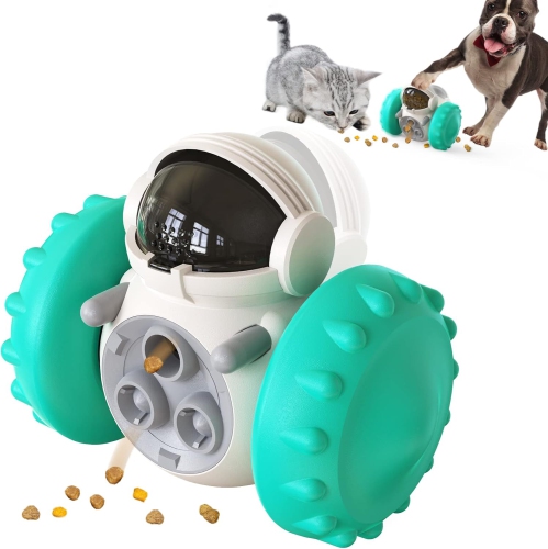 Popular Pet Educational Snacks Tumbler Training Food Storage Balance Car Educational Food Leak Shaking Dog Toy Interactive Dog Toy Food Dispenser