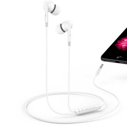 Wired earphone round hole, suitable for Huawei wired earphones, Android in-ear 3.5mm interface wired earphones, HD call