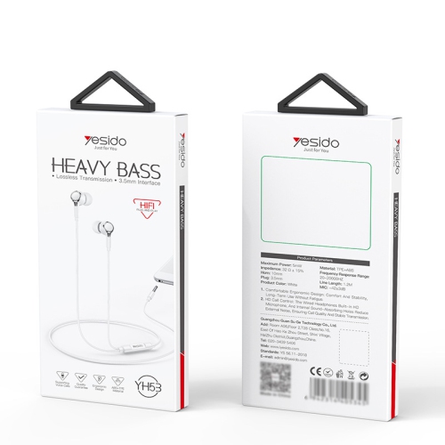 Wired earphone round hole, suitable for Huawei wired earphones, Android in-ear 3.5mm interface wired earphones, HD call