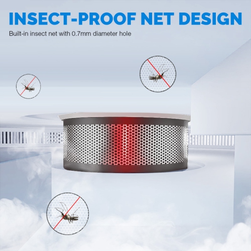 Détecteur de fumée vertical, détection de fumée d'incendie, détecteur de goutte à goutte par induction pour la maison, détecteur de fumée de sécurité