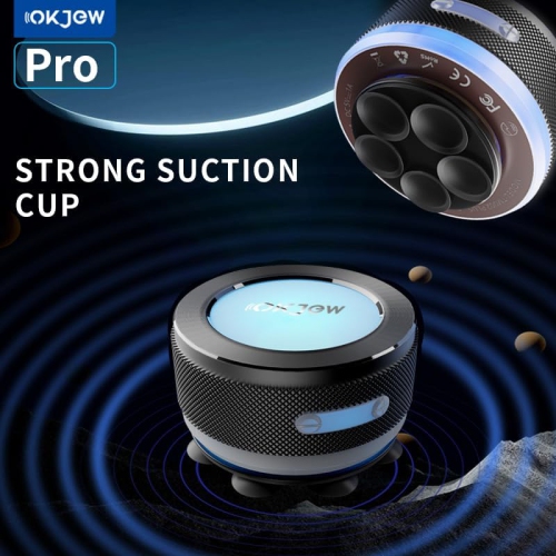 Wireless bone conduction speaker, bluetooth vibration speaker with colorful LED light, portable surface adsorption speaker, portable bone conduction