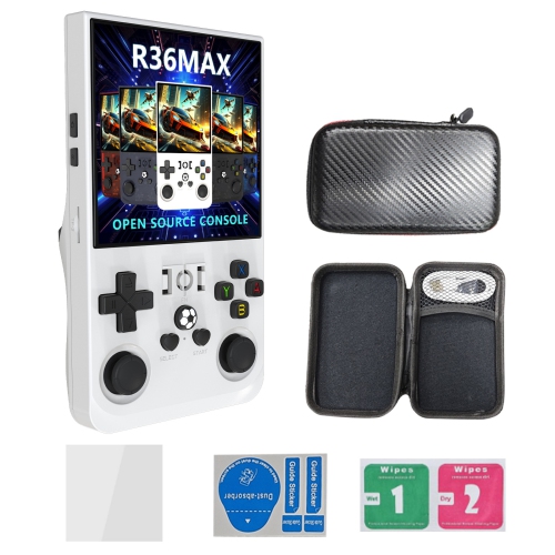 R36 Max Retro Handheld Game Console, 128G Video Game Console, Built-in 30000+ Games, 4000 mAh Rechargeable, Supports 30+ Emulators, Linux System, 4.0