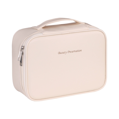 New free partition large capacity high-end portable cosmetic bag travel makeup brush cosmetic bag portable car box travel toiletries bag storage box