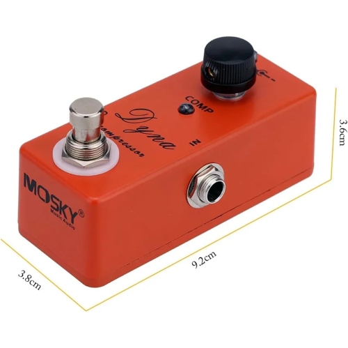 Mini Compression Guitar Effects - Lightweight Design Single Knob Sensitive Adjustment True Bypass Lossless Tone