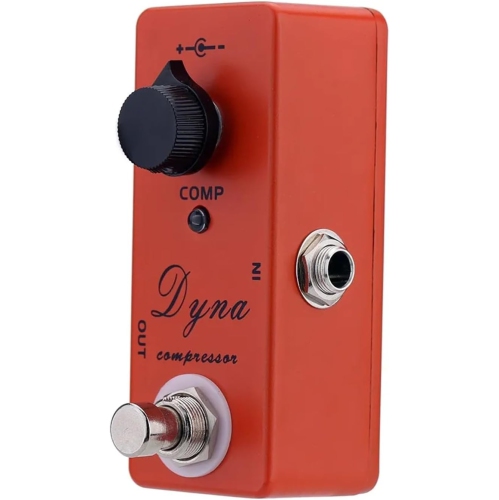 Mini Compression Guitar Effects - Lightweight Design Single Knob Sensitive Adjustment True Bypass Lossless Tone