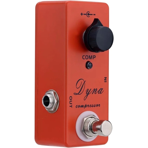 Mini Compression Guitar Effects - Lightweight Design Single Knob Sensitive Adjustment True Bypass Lossless Tone
