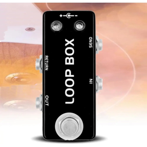 Multi-function instrument loop switcher - effects loop/dual instrument switching Zinc alloy mini body