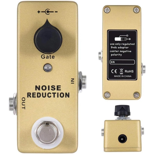 Professional noise reduction gate guitar effects pedal - 26dB efficient noise reduction True bypass design Single knob threshold adjustment