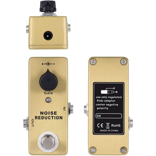 Professional noise reduction gate guitar effects pedal - 26dB efficient noise reduction True bypass design Single knob threshold adjustment