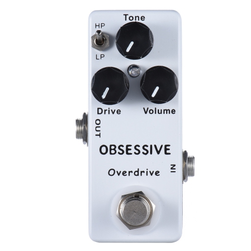 Mini multi-function guitar distortion effector - HP/LP dual mode zinc alloy body true bypass design