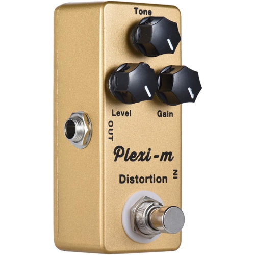 Metal Distortion Guitar Effects - Powerful Dynamic Echo Three-Knob Tone Control Full Metal Portable Body