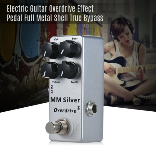 Professional 4-band equalizer guitar overdrive effects pedal - full metal body true bypass design guitar tone enhancement