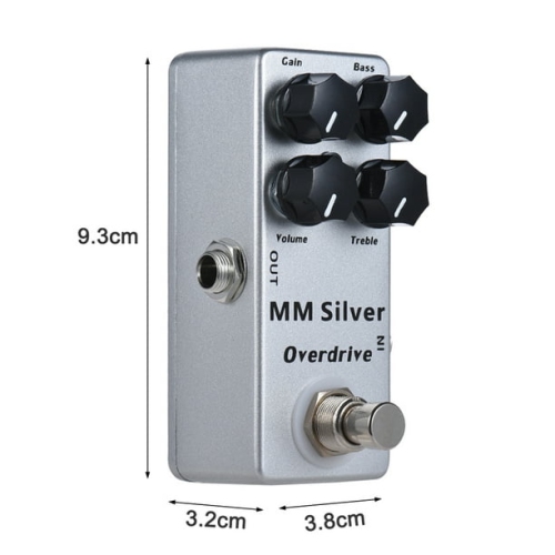 Professional 4-band equalizer guitar overdrive effects pedal - full metal body true bypass design guitar tone enhancement