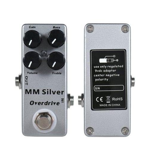 Professional 4-band equalizer guitar overdrive effects pedal - full metal body true bypass design guitar tone enhancement