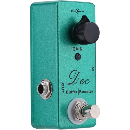 Pure sound enhancement guitar effects pedal - one-touch switching between buffer/boost mode Full metal housing Single knob control