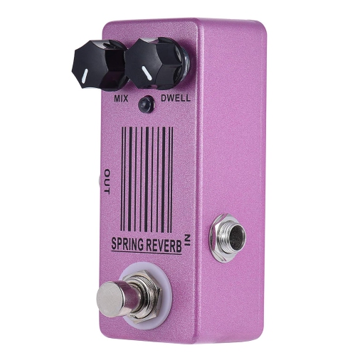 Mini Spring Reverb Guitar Effector - Ultra-small size, low noise, true bypass metal housing