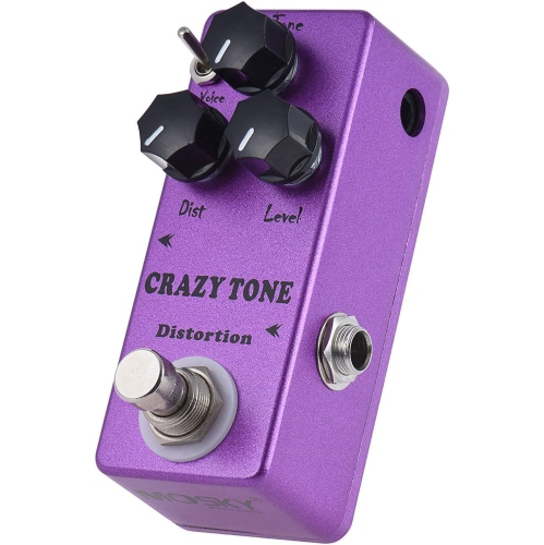 Mini guitar effects pedal, distortion guitar effects pedal - portable true bypass, suitable for live performance/recording/practice