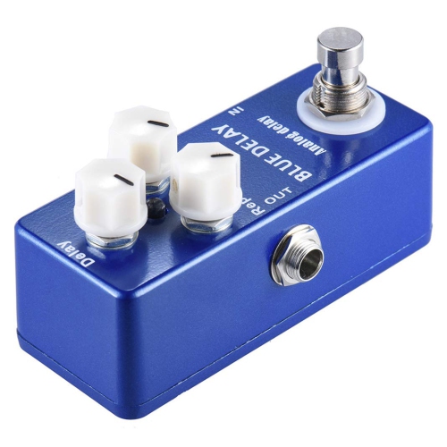 Pure analog delay guitar effects - 25-450ms adjustable, three-knob control, true bypass design