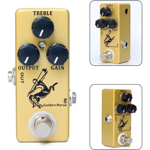 Classic guitar overdrive replica effector - three knobs for tone shaping, full metal body, true bypass design