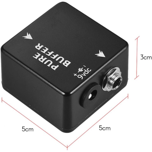 Professional guitar buffer effects pedal|Eliminates sound artifacts|All-metal body|Short cable for direct sound effects