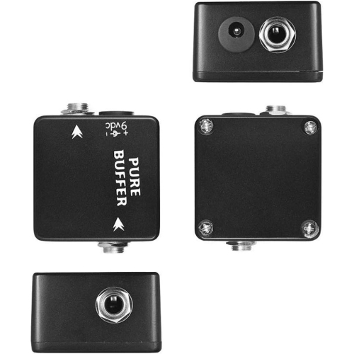 Professional guitar buffer effects pedal|Eliminates sound artifacts|All-metal body|Short cable for direct sound effects