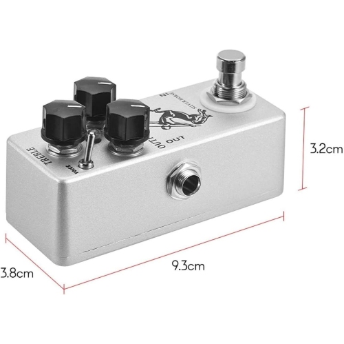 Dual-mode overdrive effector - true bypass lossless sound|three-knob professional tuning|blues/rock/metal all styles conquer