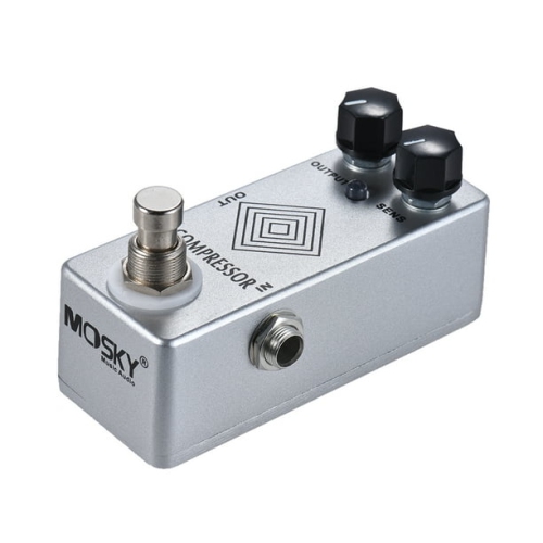 Professional dynamic compression guitar effects pedal - dual knob precision control, full metal body, true bypass design