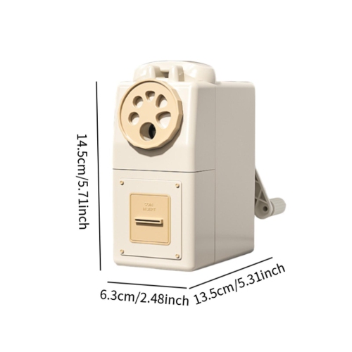 Taille-crayon de grand calibre à trous multiples à manivelle, tige à trous triangulaires, taille-crayon épais, taille-crayon pour élèves de l'école